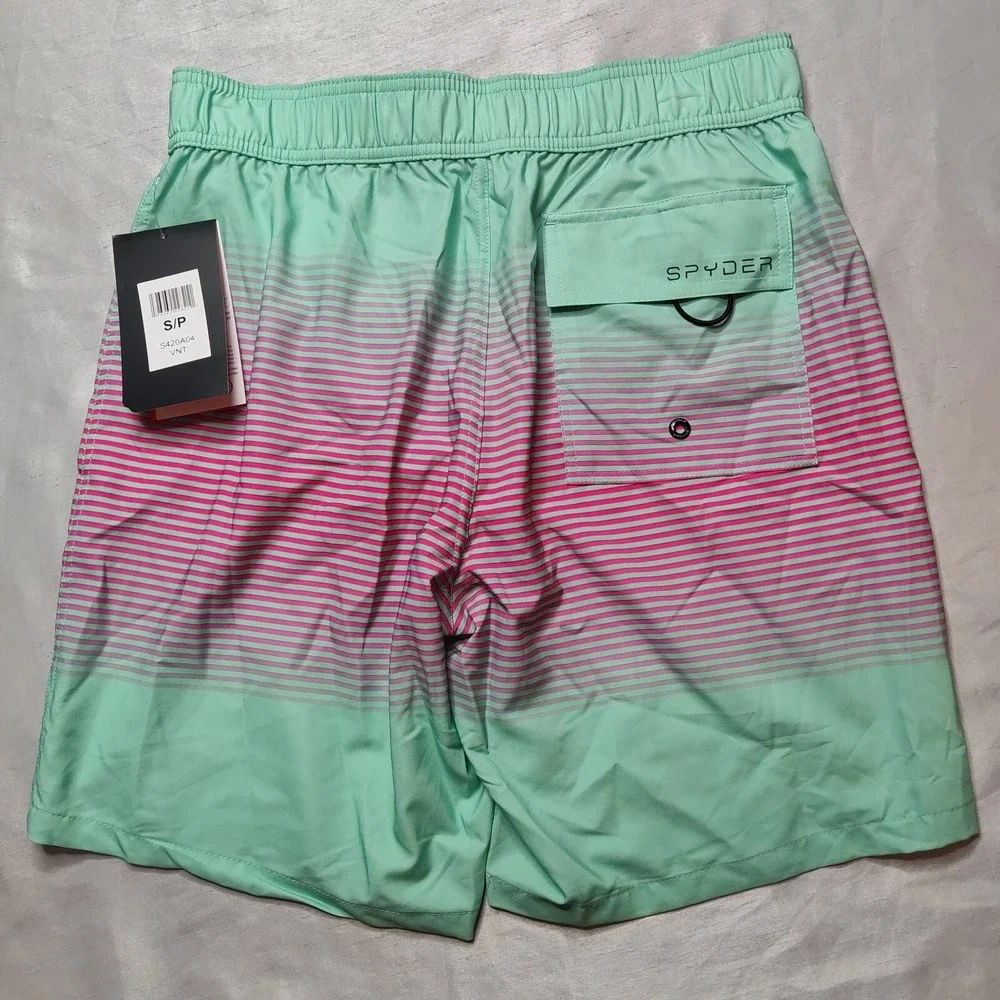 SPYDER SWIM Men Size Small Double Ombre Stripe 9